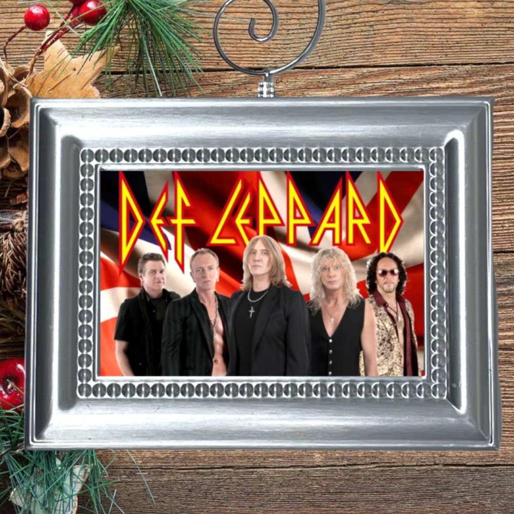 Def Leppard 80s Rock Band Christmas Tree Ornament